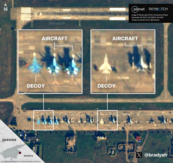 They fear retaliation: the Russian Federation«drew» planes at another military airfield (photo)