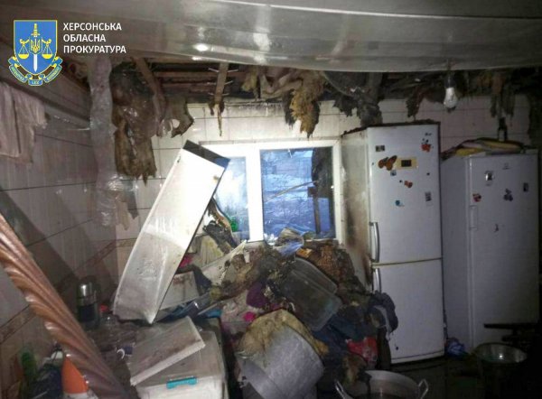 Attack on Kherson region on January 14: the Office of the Prosecutor General showed the consequences of shelling of civilian objects (photo)