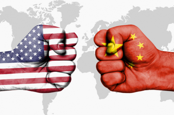 The United States is ahead China is in the race for the title of the largest economy 