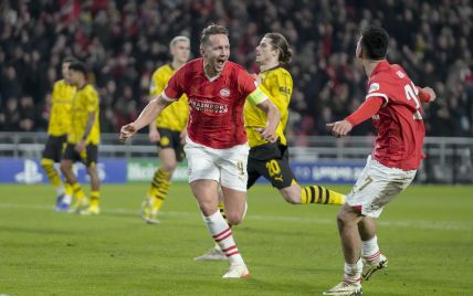  PSV and Borussia Dortmund did not determine the strongest in the first game of the 1/8 finals of the Champions League (video) 