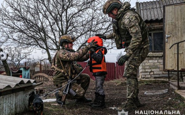 All children were evacuated from two communities in the Donetsk region