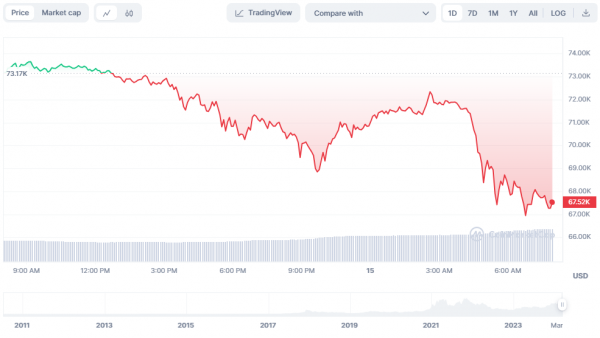 Bitcoin plummeted after a historical record 