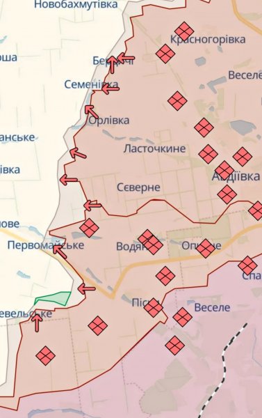 The situation in the Avdeevsky direction: the Armed Forces of Ukraine said whether the activity of the invaders in this area has decreased section of the front (map)