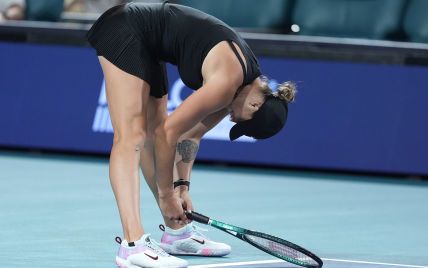  Brought to the point of hysterics: Sabalenka broke her racket after losing to Kalinina in Miami (video) 