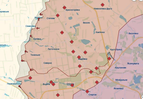 The situation in the Avdeevsky direction: the 3rd Brigade told which section of the front Putin's army is trying to advance on (map)