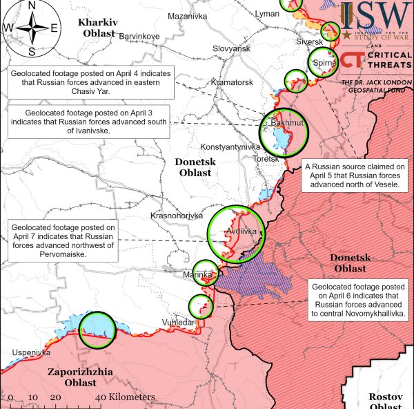 ISW showed whether Putin's army really advanced near Avdievka (map)