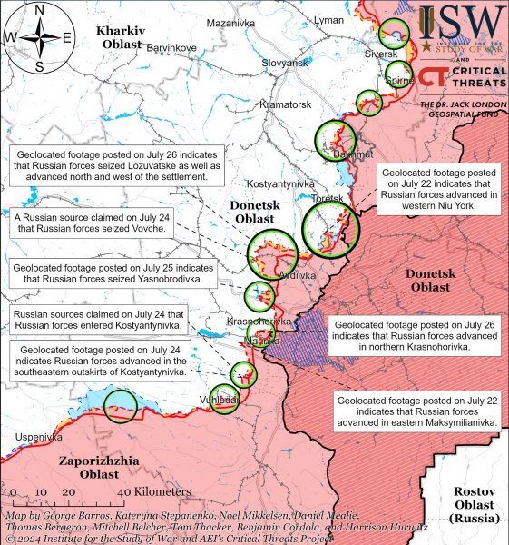 Occupiers were able to advance west of Donetsk - ISW (MAP)