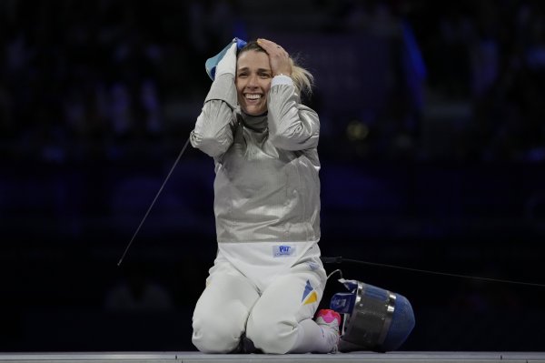  Crazy joy: the most striking photos of Ukrainian sabre fencers after winning gold at the 2024 Olympics 