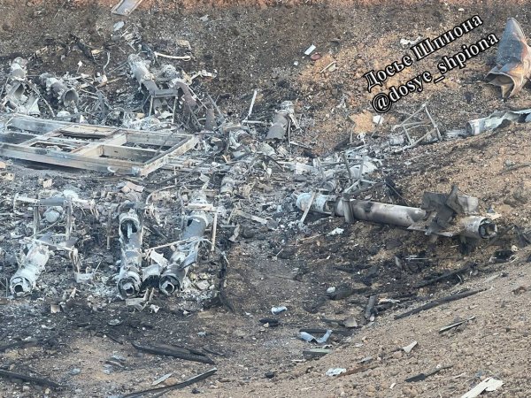 Media showed a photo of the destroyed Russian air weapons as a result of the strike on the Morozovsk airfield