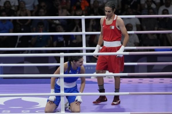  Scandal at the 2024 Olympics: Italian boxer withdrew after 46 seconds of fight with a transgender (video) 