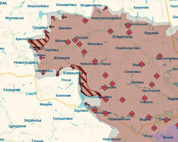 The Russian Federation has captured a number of settlements in the Donetsk region, heavy fighting is underway for New York - DeepState (MAP)