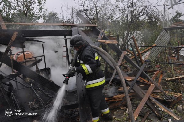 The State Emergency Service demonstrated the consequences of the strike by the Shahed missiles on Kropyvnytskyi (PHOTOS)