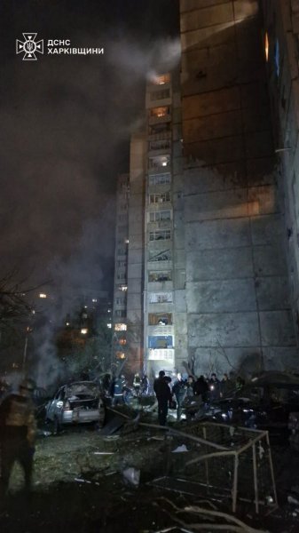 The State Emergency Service showed the consequences of the airstrike on Kharkiv, specifying the number of victims (PHOTO)