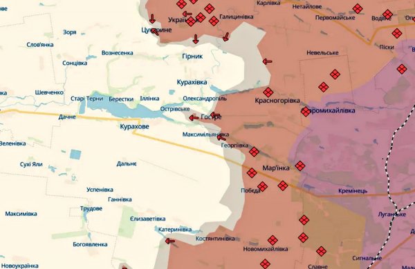 Putin's army advances in Donetsk and Kharkiv regions - DeepState (MAP)