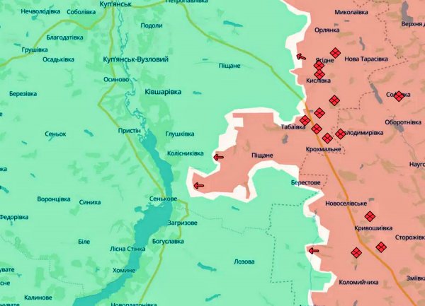 Putin's army advanced in Donetsk and Kharkiv regions - DeepState (MAP)