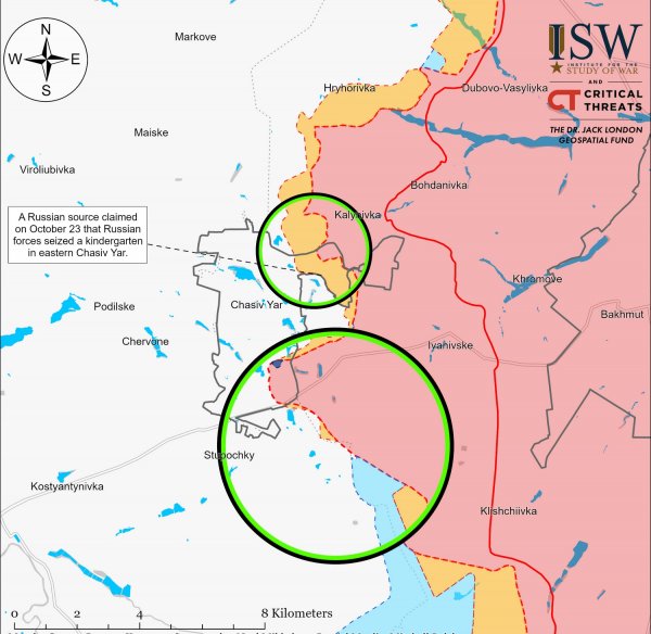 Defense forces drive occupiers out of positions in Toretsk and near Chasovy Yar— ISW (MAP)