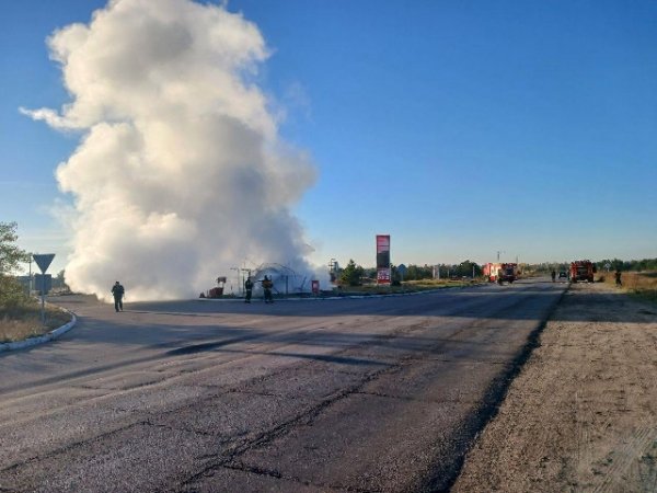 Balitsky reported a drone strike on a gas station in occupied Energodar (PHOTO)