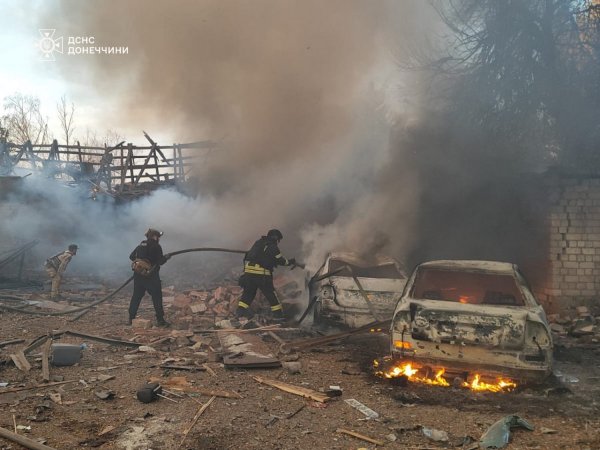 Yesterday, Russia shelled Alekseevo-Druzhkovka in Donetsk region, there are casualties, State Emergency Service (PHOTO)