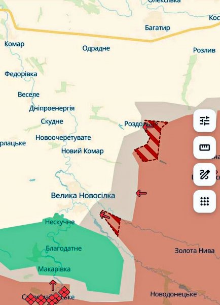 Putin's troops advance in Kursk, Donetsk and Kharkiv regions— DeepState (MAP)