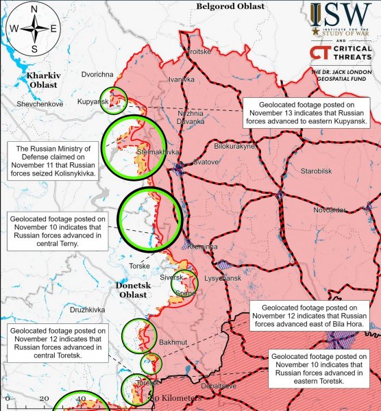 Defense Forces stopped Putin's army from breaking through in Kupyansk — ISW (MAP)