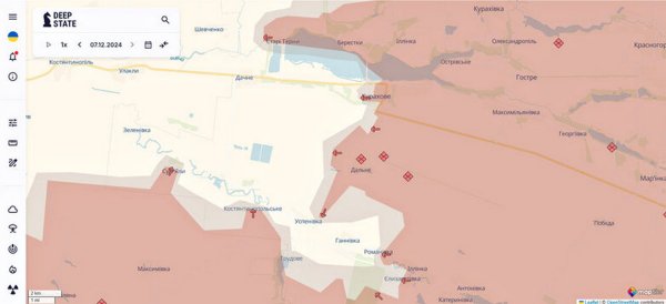 The invaders managed to advance near a number of settlements in Donetsk region and in Toretsk - DeepState (MAP)