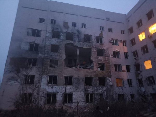 The OVA showed the consequences of the Russian airstrike on the hospital in Kherson (PHOTOS)