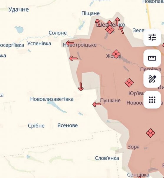 Putin's army captured 5 settlements in Donetsk region — DeepState (MAP)