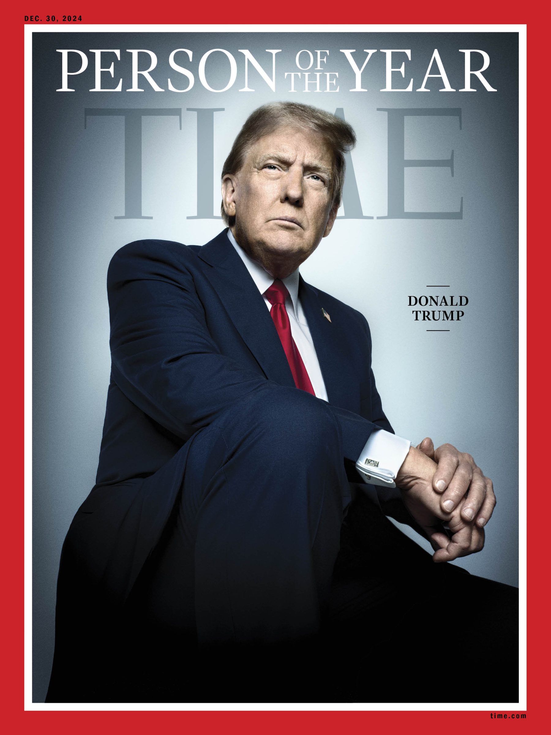 Donald Trump becomes Time magazine's person of the year