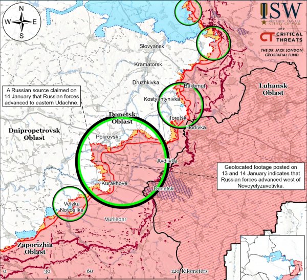 ISW analyzed the goals of Putin's army's offensive in the Dnipropetrovsk region (MAP)