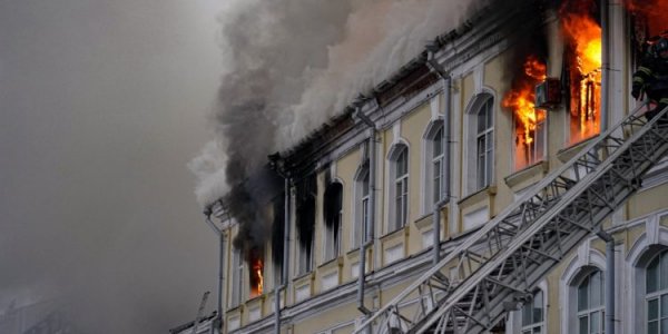 A large-scale fire broke out in the Airborne Troops hospital in the center of Tula - rosSMI