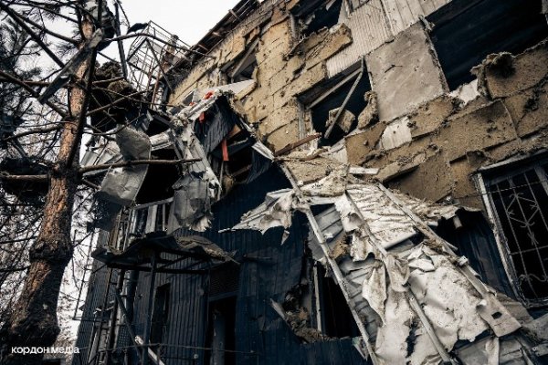 Occupiers dropped aerial bomb on Sumy infrastructure, media showed footage of destruction