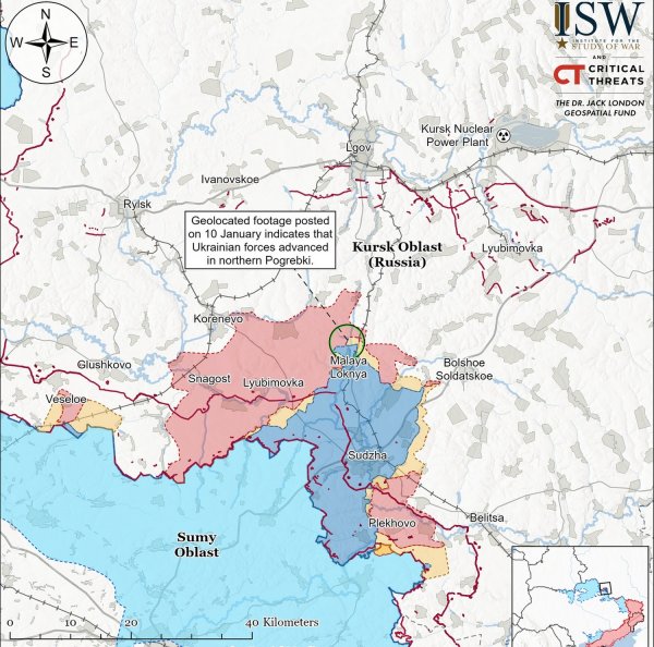 ISW confirms advance of Ukrainian Defense Forces in Kursk region (MAP)