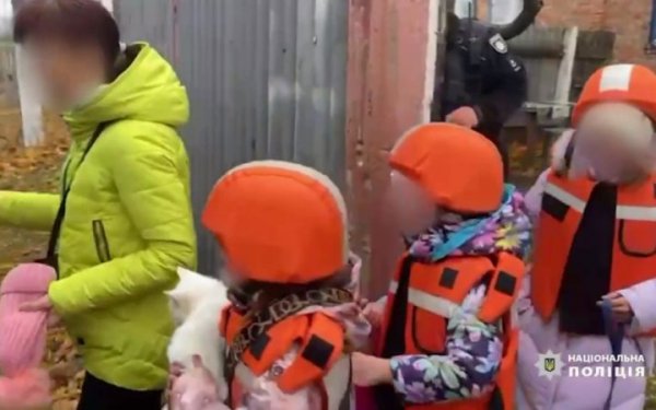 Two families with six children were evacuated from the frontline areas of the Kherson region