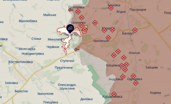 The Ukrainian Armed Forces responded whether the situation in the Chasovy Yar area has changed (MAP)