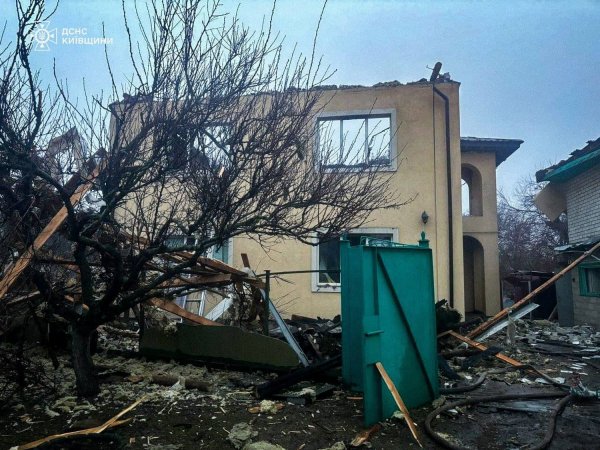 In Kyiv region, the liquidation of the consequences of the night attack by the Russian Federation and the State Emergency Service has been completed (PHOTOS)