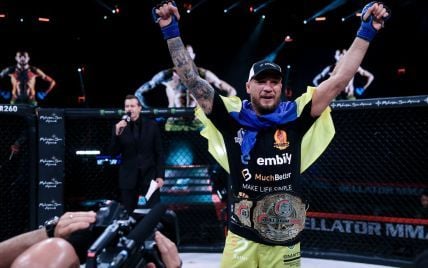 Украинский экс-чемпион Bellator "задушил" соперника в первом раунде – Усик отреагировал (видео)