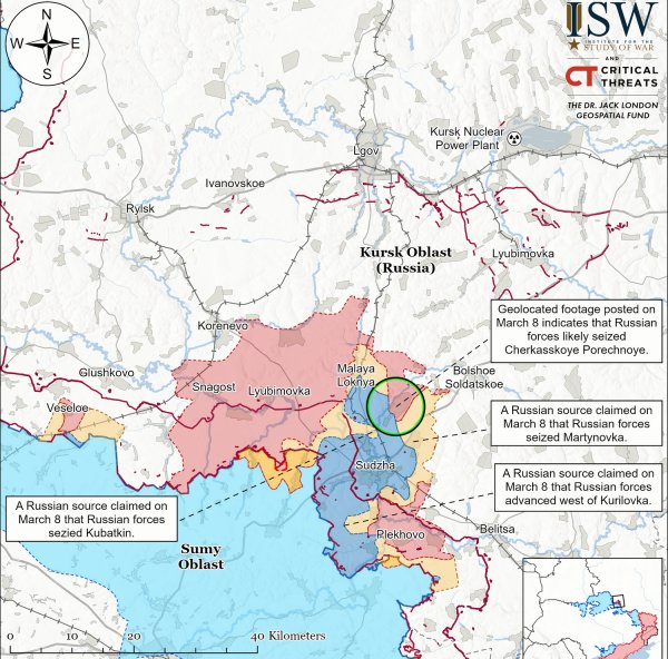 Армия Путина пытается вытеснить ВСУ из Курской области: в ISW оценили ситуацию (КАРТА)