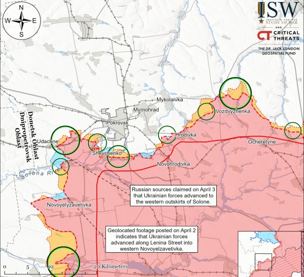 В ISW рассказали о прогрессе контрнаступления ВСУ на Покровском направлении (КАРТА)