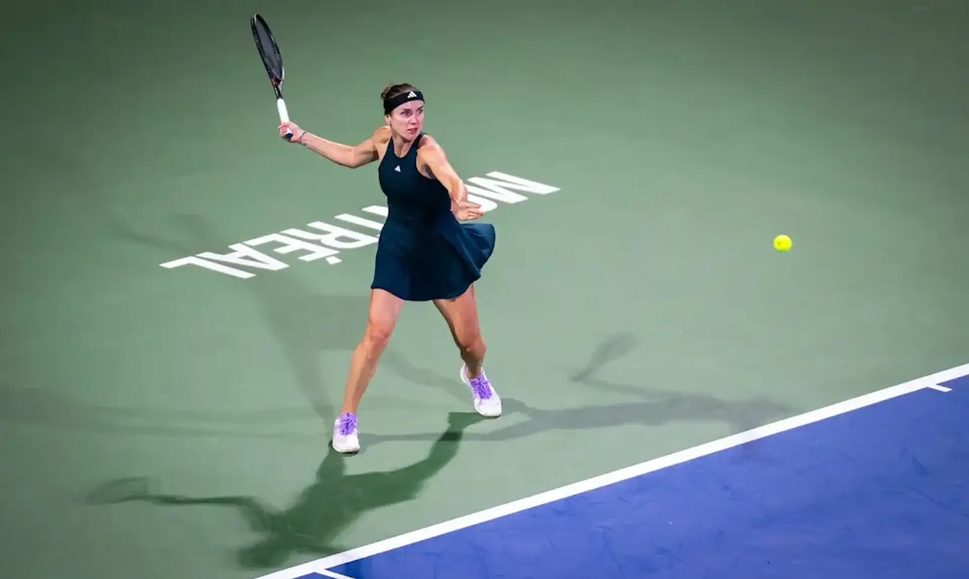 Elina Svitolina advances to the quarterfinals of the WTA 1000 in Montreal after defeating Amanda Anisimova 6-4, 6-1.