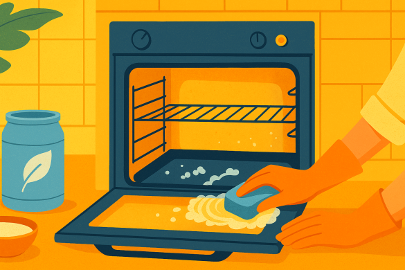 Learn how to clean your oven without chemicals using baking soda, vinegar, lemon, and natural abrasives. Safe, easy, and eco-friendly cleaning tips.