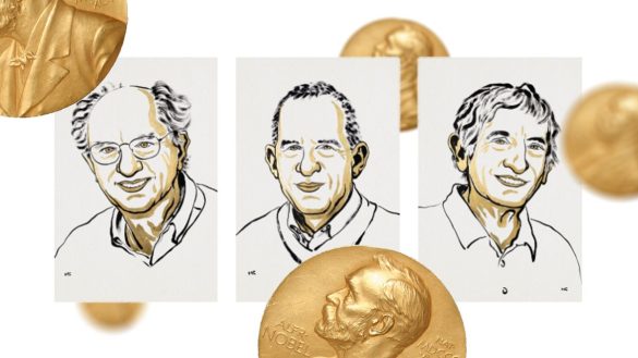 John Clarke, Michel Devoret, and John Martinis win the 2025 Nobel Prize in Physics for discoveries in macroscopic quantum tunneling and energy quantization.