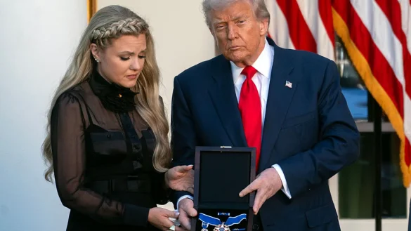 Donald Trump posthumously awarded blogger Charlie Kirk the Presidential Medal of Freedom. His widow Erika accepted the honor, reports Baltimore Chronicle.