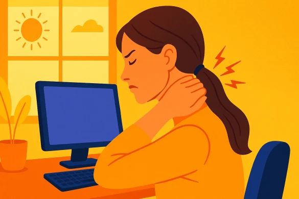Discover why neck pain occurs after working at a computer, how to relieve tension, set up your workspace, and prevent recurring discomfort.