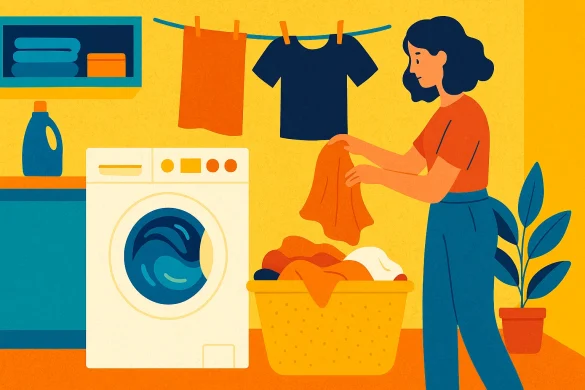 Scientific guide to removing sweat odor from clothes. Detailed steps on enzymatic detergents, cold washing, and pre-treatments (vinegar, baking soda) for lasting freshness.
