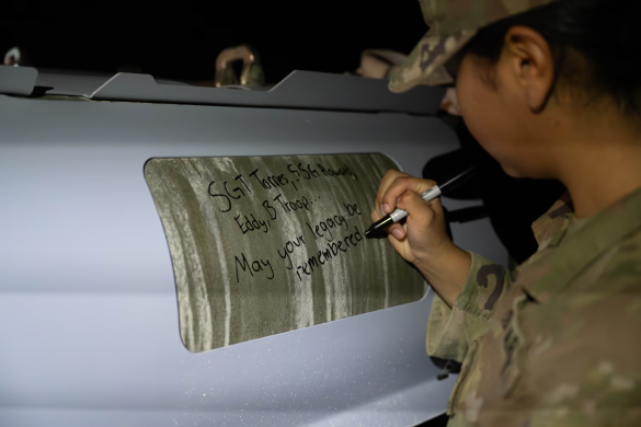 The US conducted strikes on over 70 ISIS targets in Syria in response to the deaths of three Americans in Palmyra, using jets, helicopters, and artillery.