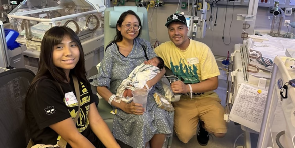 In Los Angeles, doctors delivered a baby while removing a 22-pound tumor, a rare medical event experts call a "miracle," according to Baltimore Chronicle.