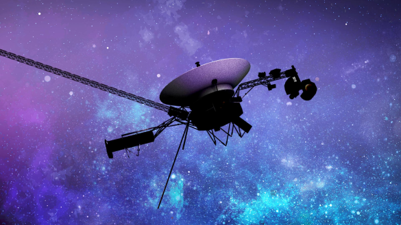 NASA's Voyager 1 is approaching one light-day from Earth, 16 billion miles away, transmitting data slowly while operating autonomously in deep space.