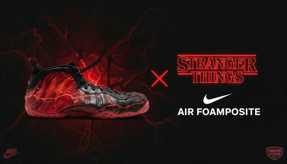 Nike and Stranger Things launch the final Vecna Air Foamposite One sneakers this week, featuring glow-in-the-dark vines and collectible series packaging.