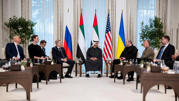 US, Ukraine, and Russia resume peace talks in Abu Dhabi amid Russian drone attacks on Ukraine's energy infrastructure and ongoing winter blackouts.