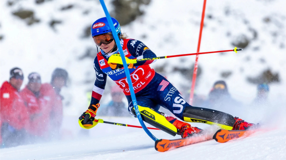 Mikaela Shiffrin wins slalom gold at Milan Cortina Olympics, setting U.S. records and finishing with the largest margin since 1998.